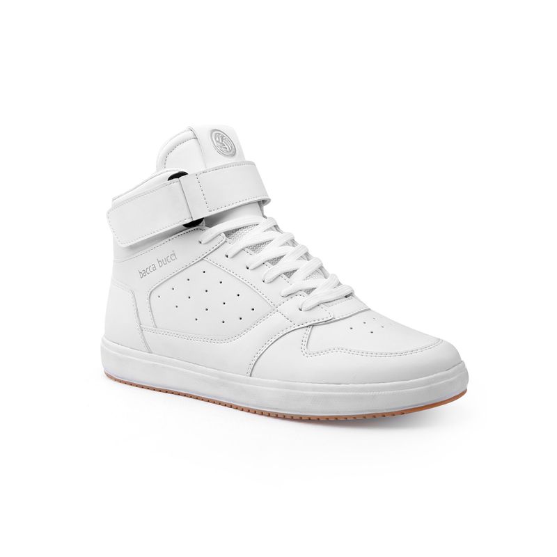 Bacca Bucci Tiger Comfy Mid Top Casual Chunky Streetwear Fashion Sneakers Off White (UK 7)