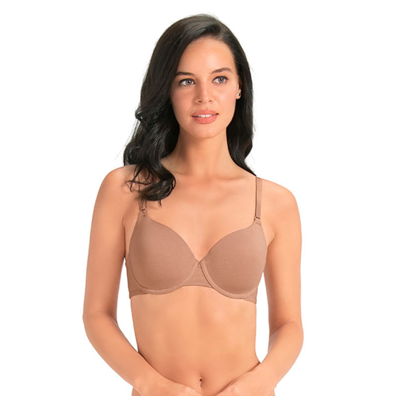 Amante Signature Padded Wired High Coverage Bra - Nude (32D)