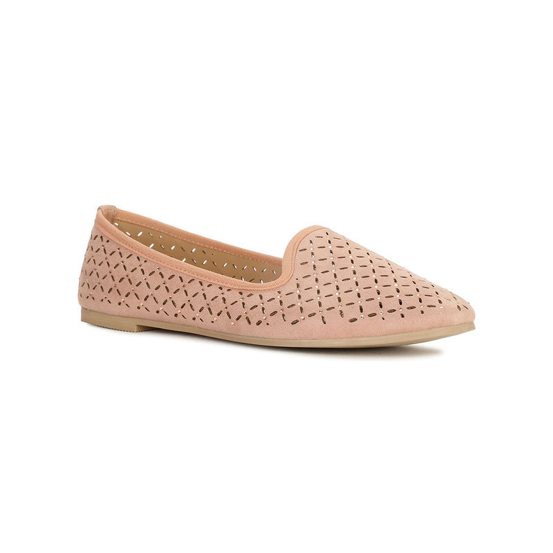Bata Women Peach Slip-On Ballerina (UK 6)