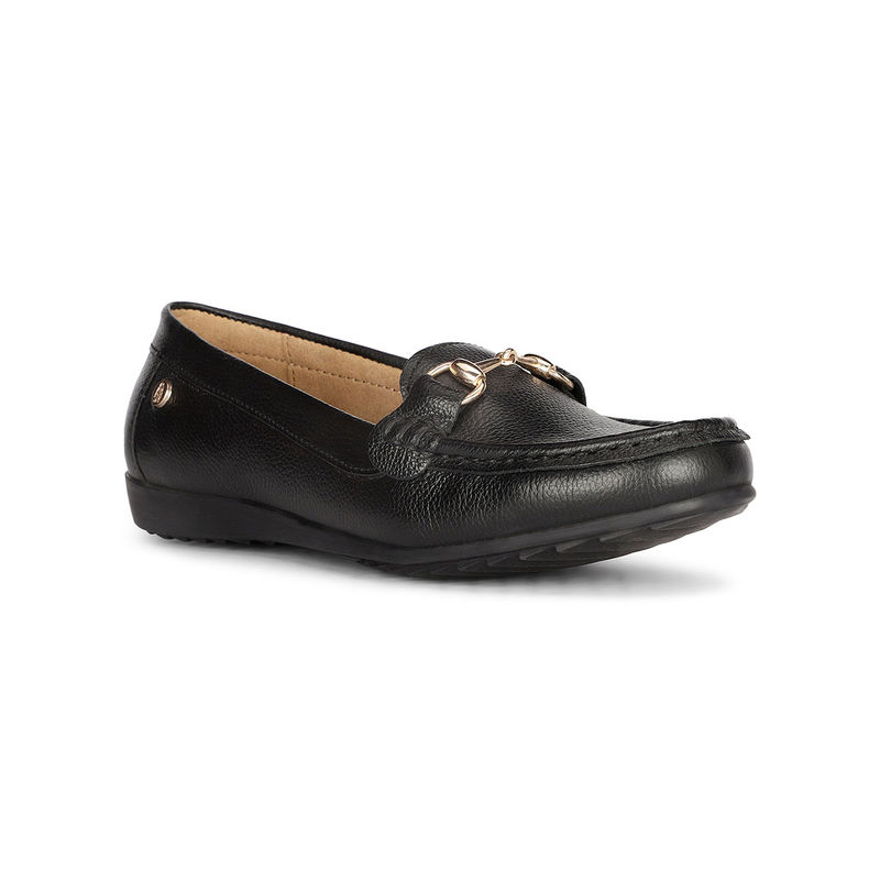 Hush Puppies Women Black Slip-On Loafers (UK 3)