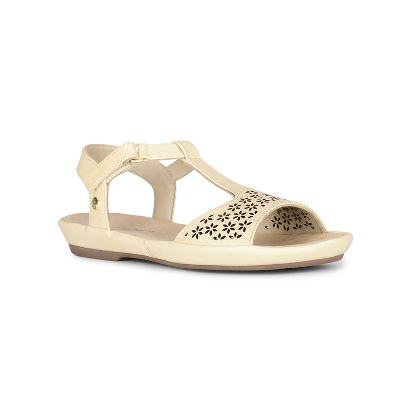 Hush Puppies Women Beige Ankle Strap Sandals (UK 5)