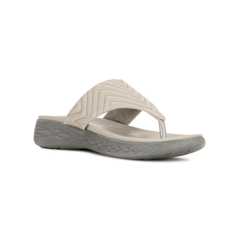 Bata Women Grey Open Back Sandals (UK 6)