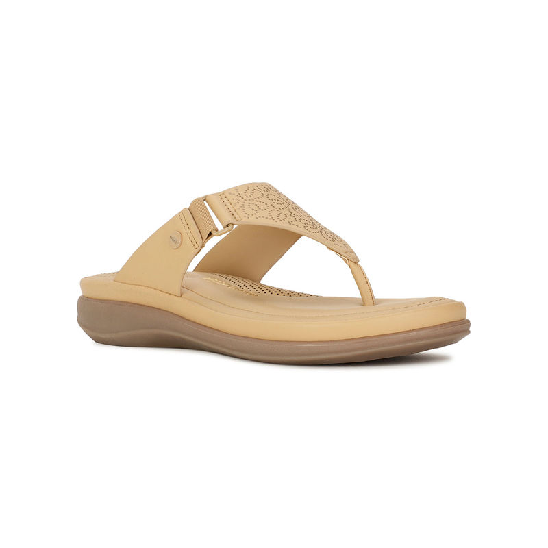 Bata Comfit Women Beige Open Back Sandals (UK 7)