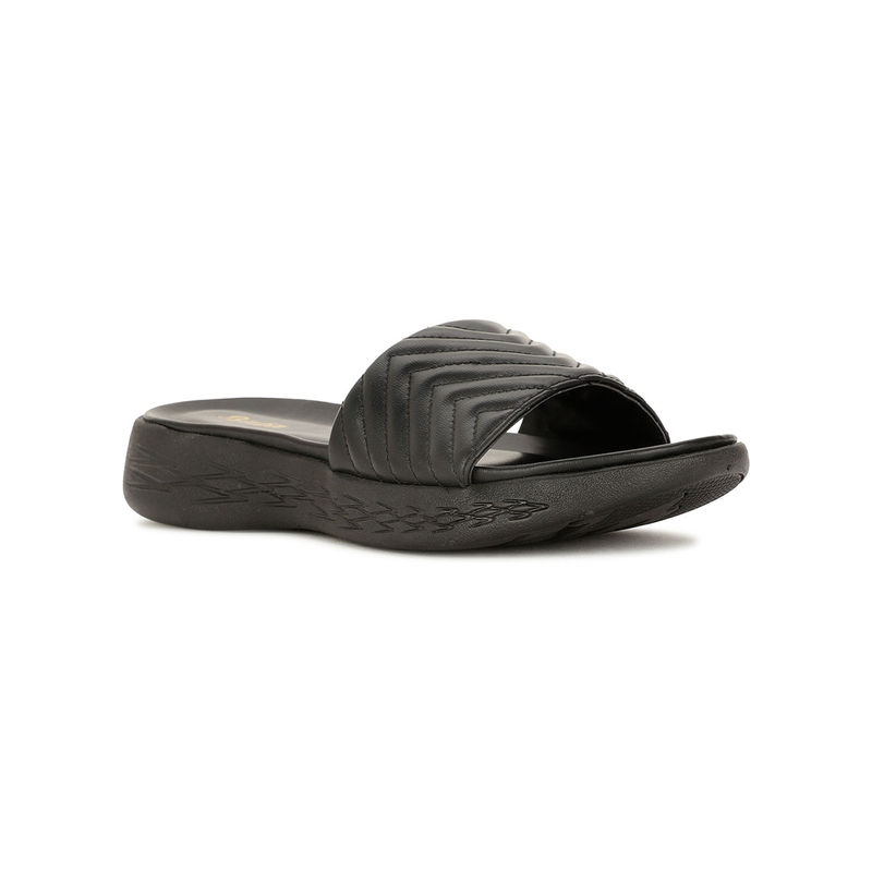Bata Women Black Open Back Sliders (UK 7)