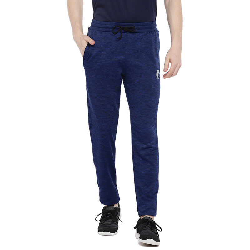 Omtex Polyester Royal Track Pants 12 For Sports And Gym For Men Blue (L)
