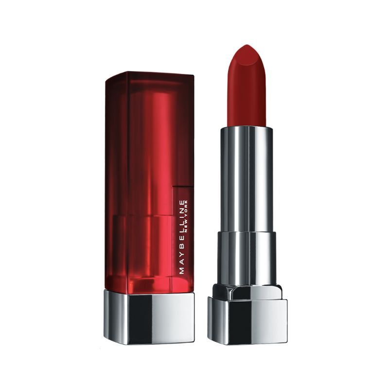 Maybelline New York Color Sensational Creamy Matte Lipstick - 604 Moody Crimson