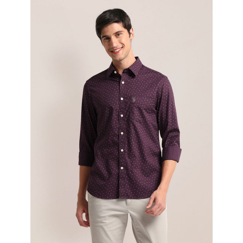 U.S. POLO ASSN. Printed Dobby Shirt (S)
