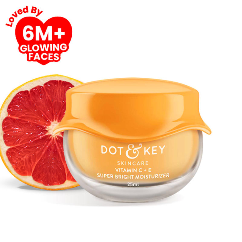 Dot & Key Vitamin C + E Super Bright Moisturizer With Sicilian Blood Orange, Boosts Glow, Light Gel