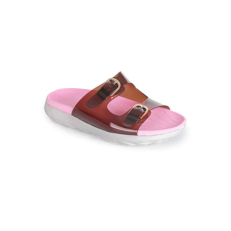 SOLETHREADS Birky Women Pink Sliders (UK 4)