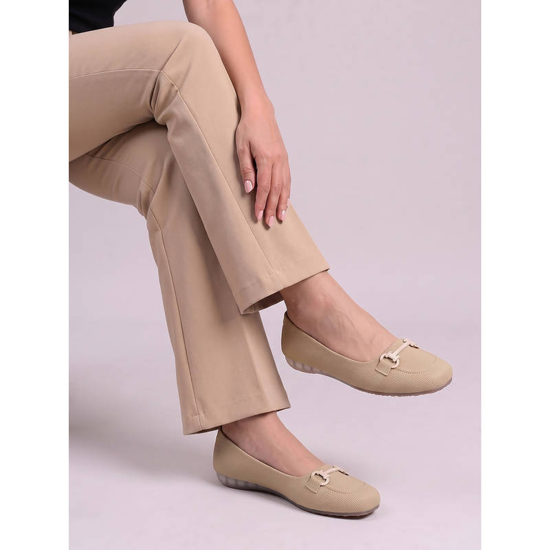 Dollphin Women Beige Comfort Ballerina Dfg-1010 (EURO 37)