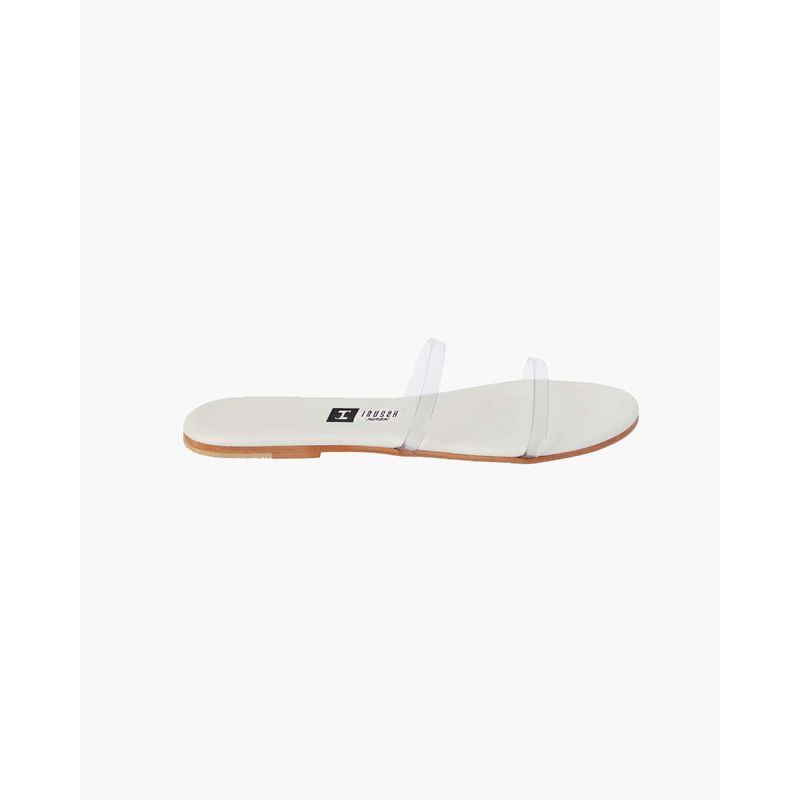 IRUSSH Memory Foam Genelia White Flats (EURO 35)