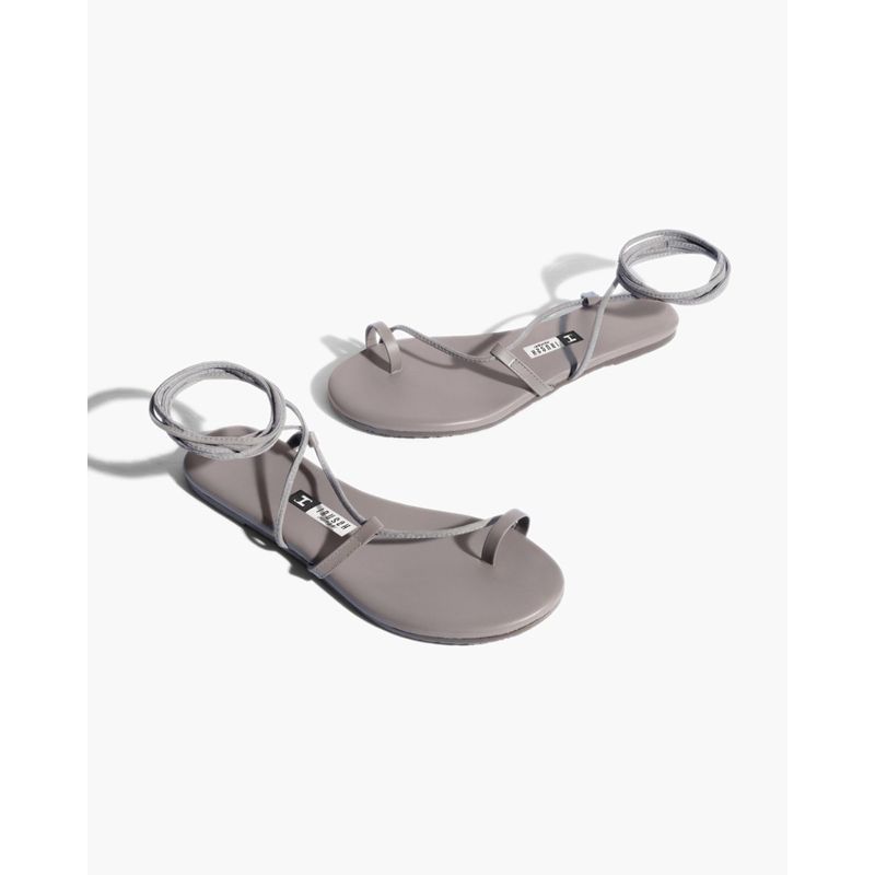IRUSSH Memory Foam Joohee Grey Flat Sandals (EURO 35)