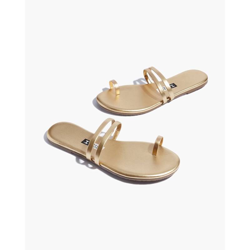 IRUSSH Memory Foam Lara Gold Flats (EURO 35)
