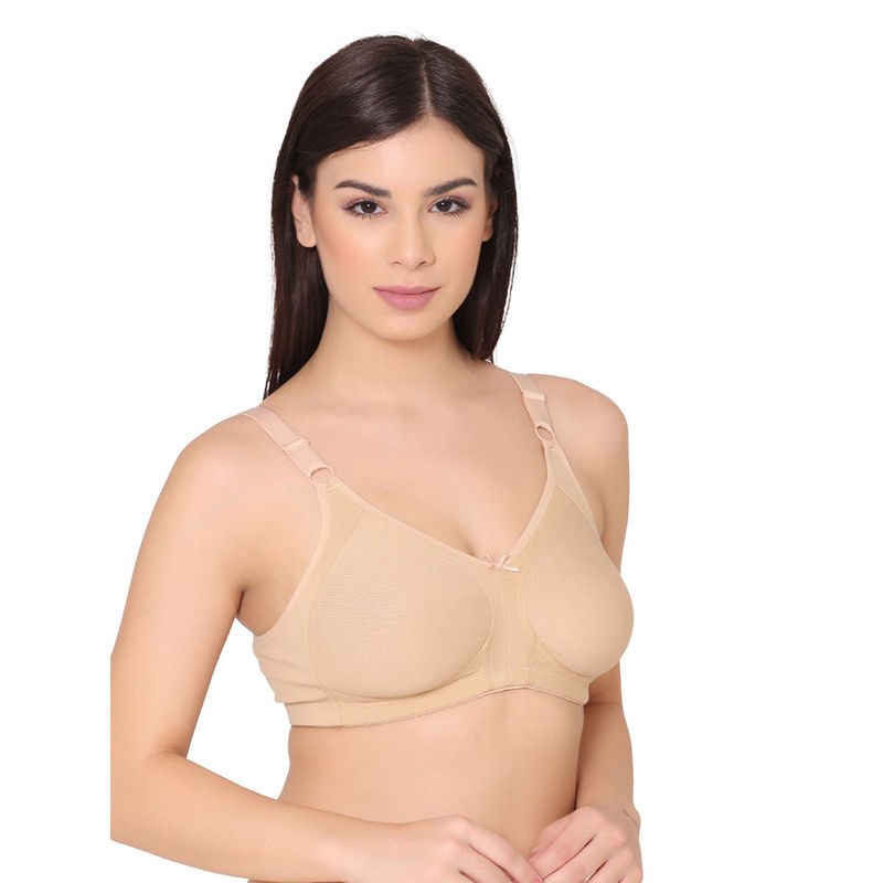 Groversons Paris Beauty Women Nude Non-Padded Non-Wired Super Support M-Frame Bra (40D)