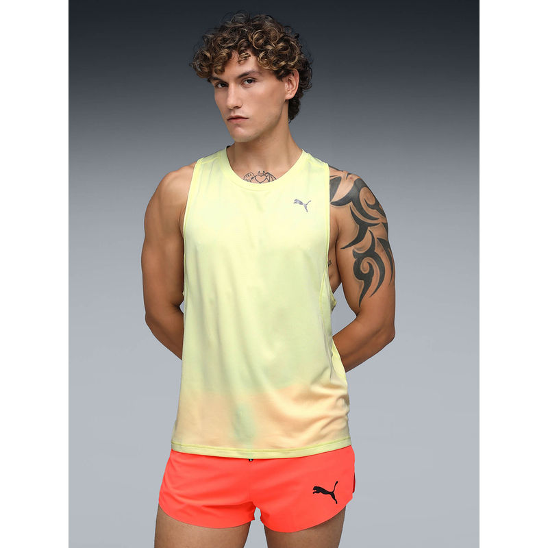 Puma Men Yellow Velocity Running Tank (S)