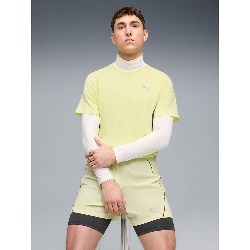 Puma Men Yellow Velocity Running T-shirt (XS)