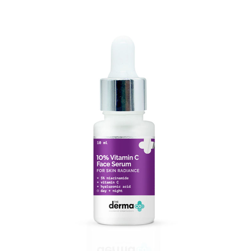 The Derma Co 10% Vitamin C Face Serum With Vitamin C, 5% Niacinamide & Hyaluronic Acid