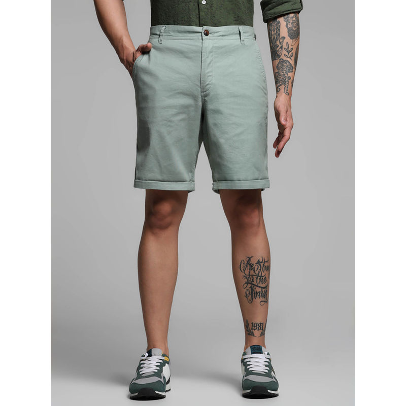 Jack & Jones Green Mid Rise Chino Shorts (S)