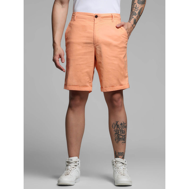 Jack & Jones Orange Mid Rise Chino Shorts (S)