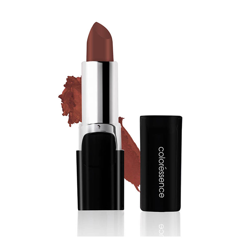 Coloressence Moisturising Lip Color Satin Finish Long Stay Waterproof Lipstick - Nude Brown