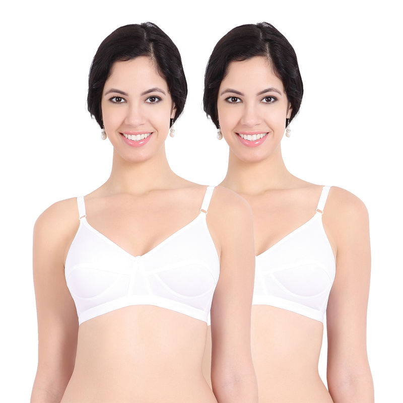 Sonari Health women's Regular Bra- Pack of 2 - White (36C)