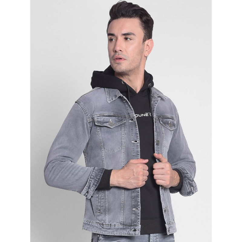 Crimsoune Club Men's Grey Denim Jacket (L)