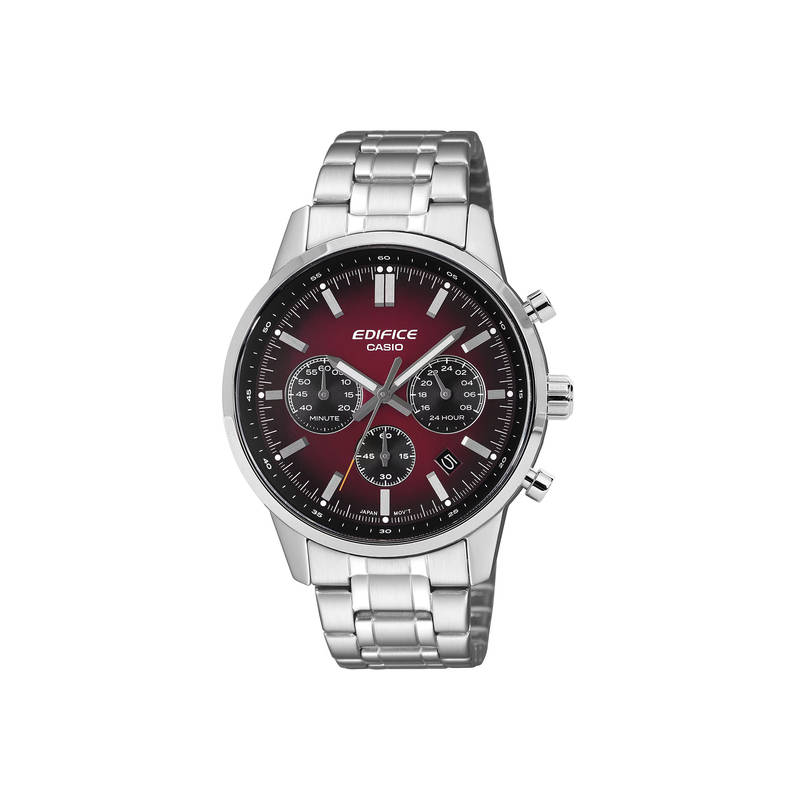 Casio Men Edifice Maroon Dial Analog Watch EFR-575D-4ADF (M) - Image 2