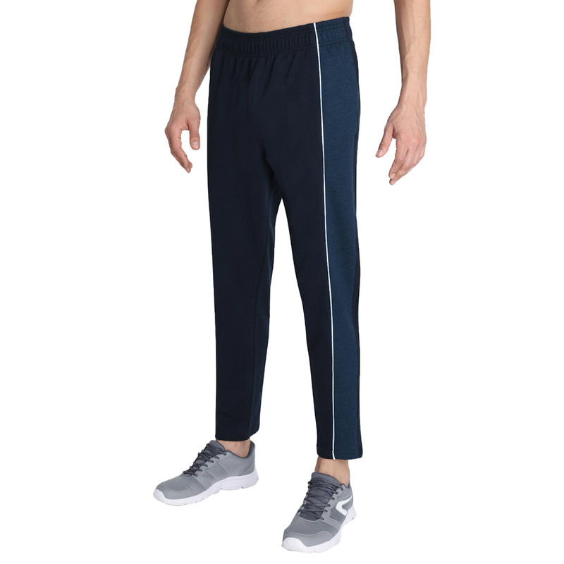 Chkokko Navy Blue Sports Gym Track Pant Running Lower (M)