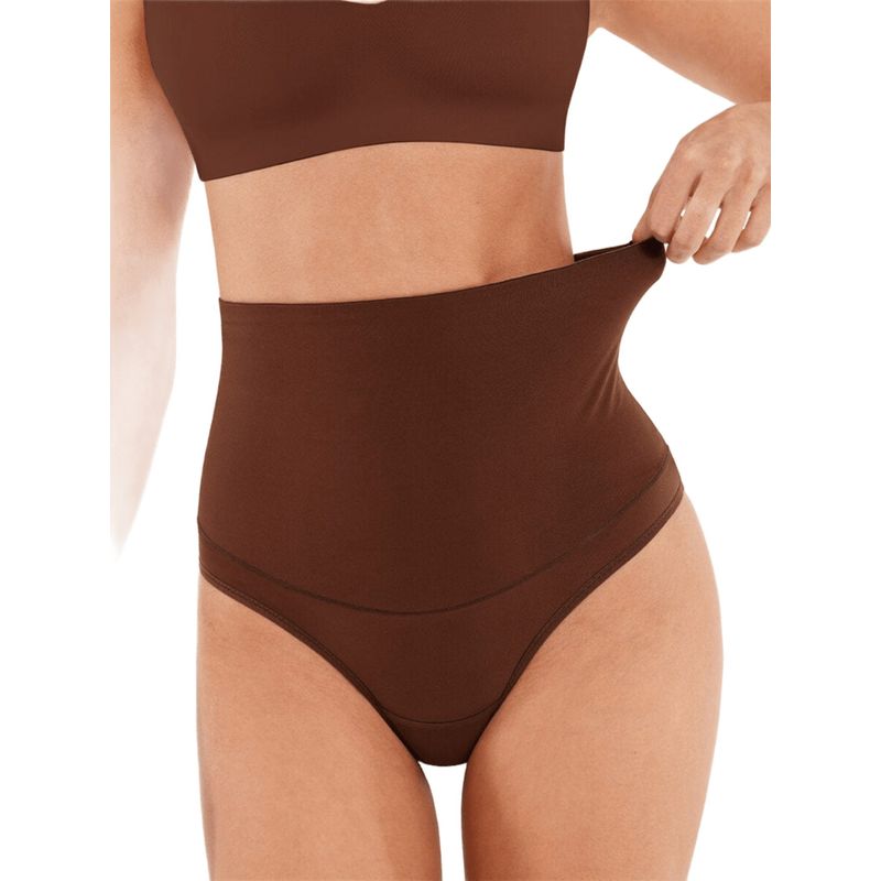 Women High Waist Tummy Tucker Shapewear Thong (3XL)