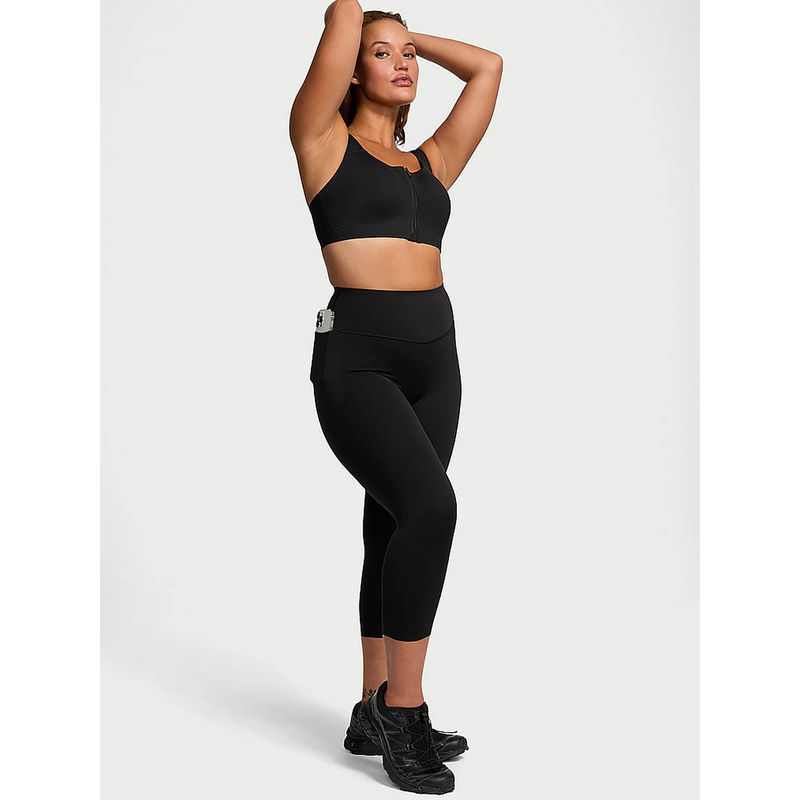 Victoria's Secret Black Polyamide Skinny Sports Tights (XS)
