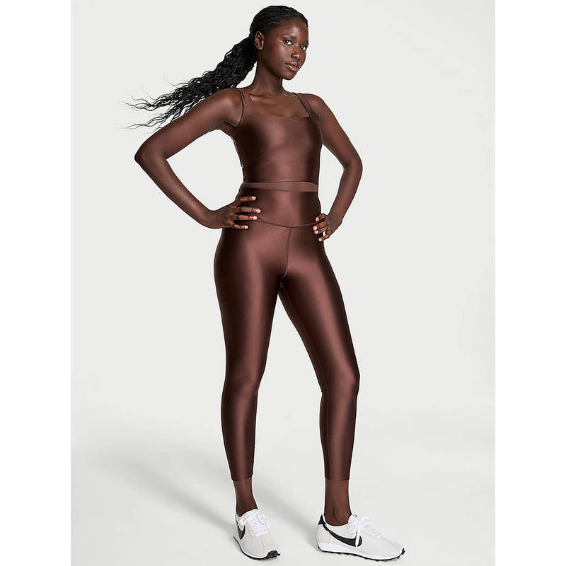 Victoria's Secret Brown Polyamide Skinny Sports Tights (XS)