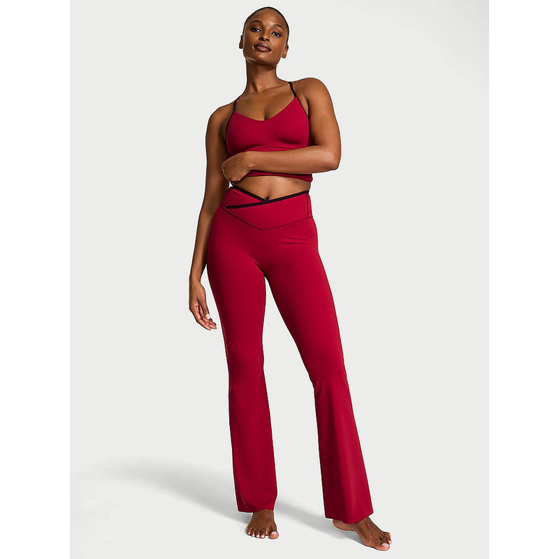Victoria's Secret Red Polyamide Regular Sports Leggings (S)