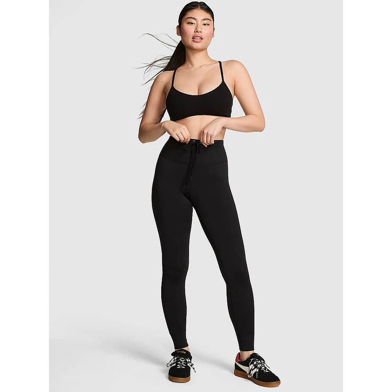 Victoria's Secret Black Polyester Skinny Sports Tights (XS)