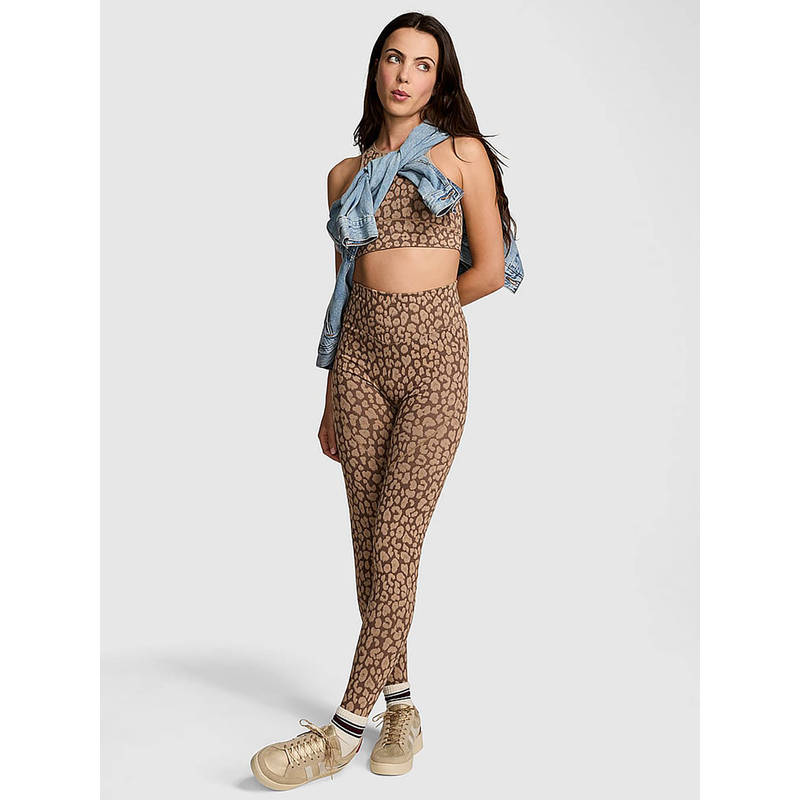 Victoria's Secret Brown Polyamide Skinny Sports Tights (XS)