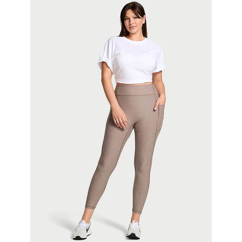 Victoria's Secret Brown Polyester Skinny Sports Tights (M)