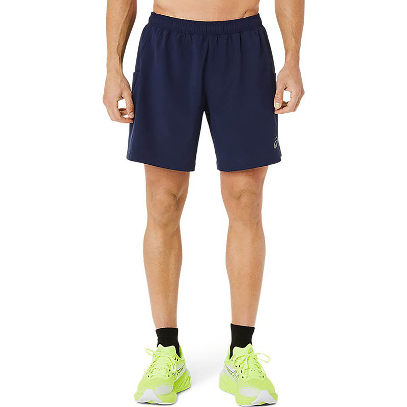 ASICS Blue Polyester Regular Shorts (S)