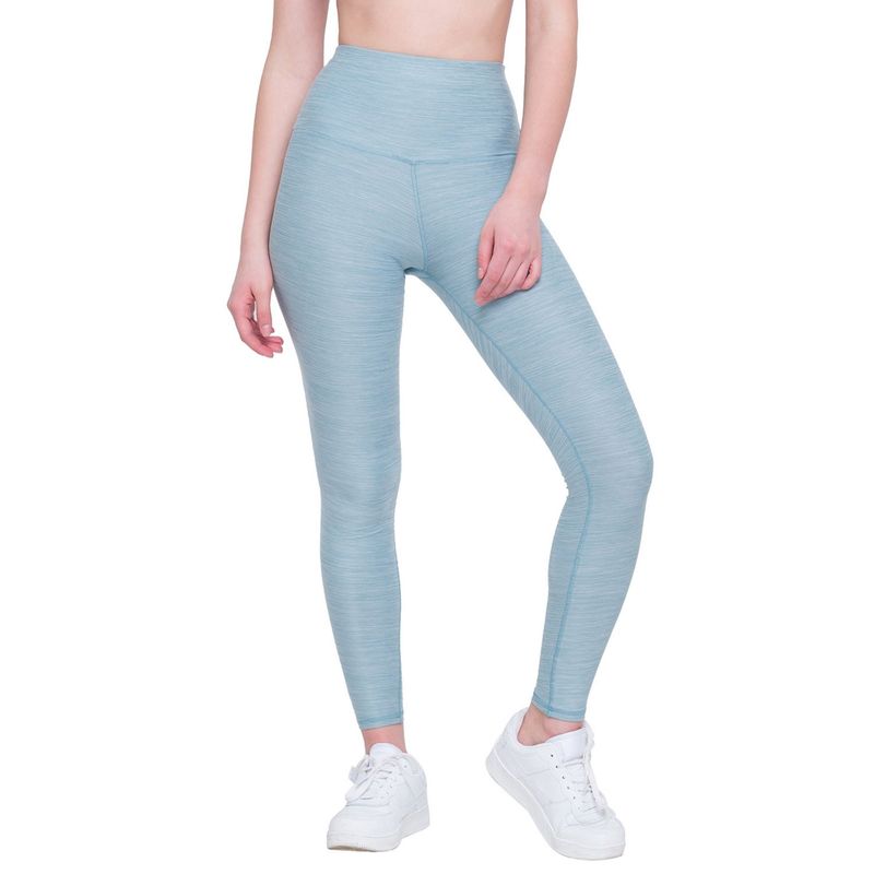 Candyskin Women Blue Solid High-Waisted Tights - Blue (S)