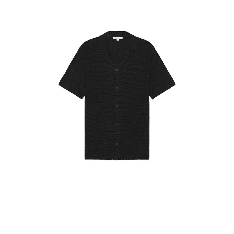 onia Cotton Textured Camp Shirt (L)