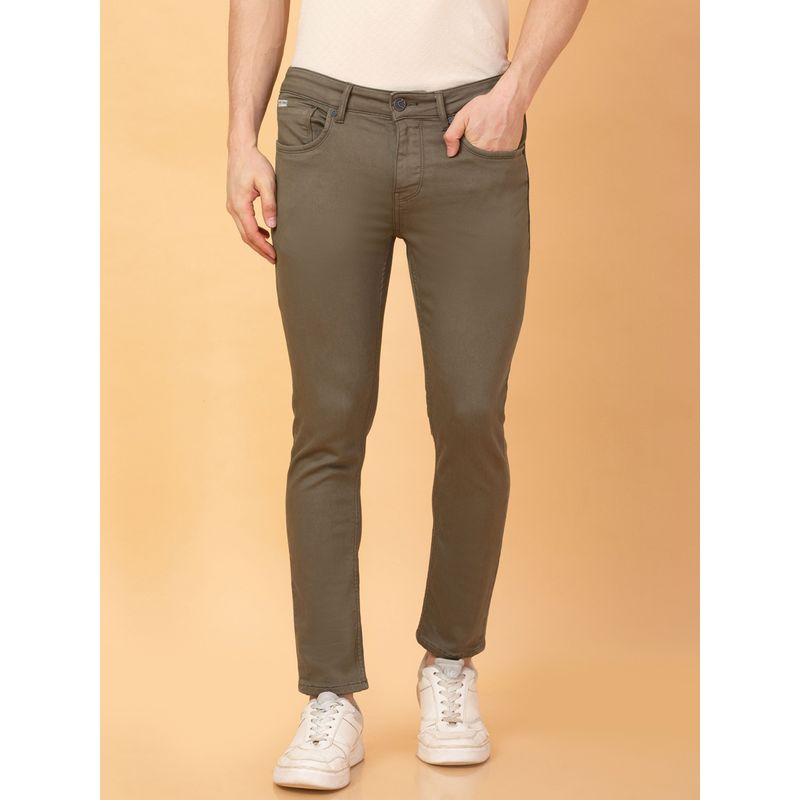 Being Human Mens Bottom Denim Brown Jeans (32)