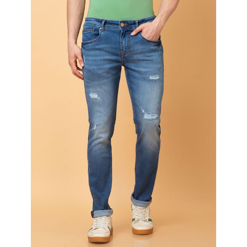 Being Human Mens Bottom Denim Mid Tone Jeans (36)