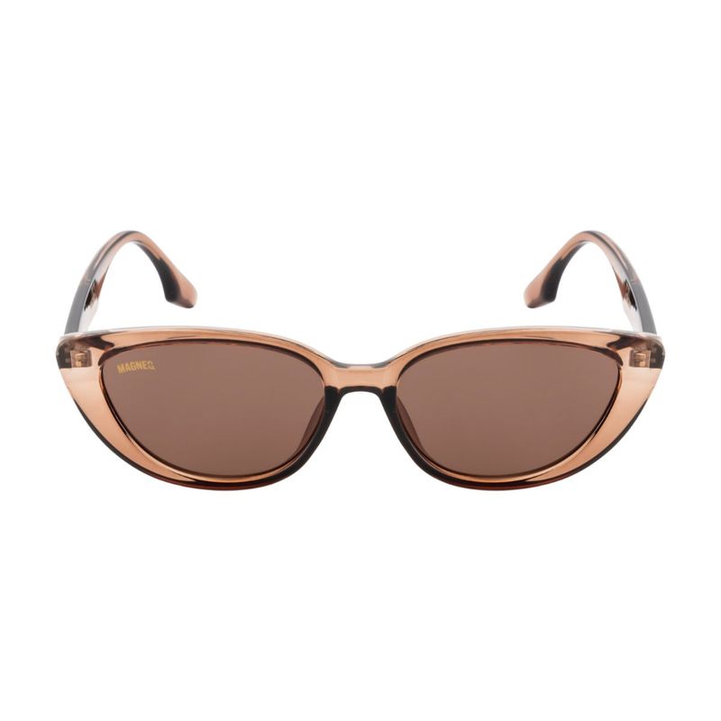 MAGNEQ Brown Cateye Shaped Polarized Sunglasses Buy MAGNEQ Brown