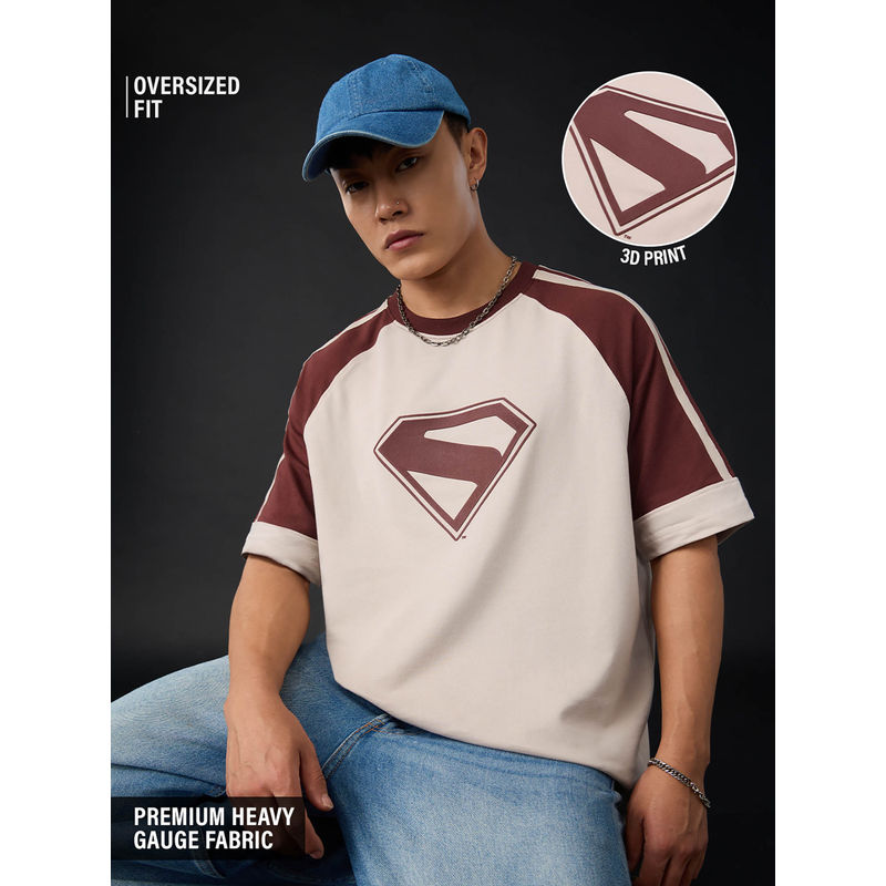 The Souled Store Men Off White Printed T-Shirt (XXS)