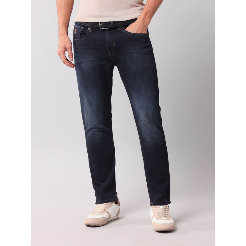 U.S. Polo Assn. Denim Co. Men Blue Solid Jeans (38)