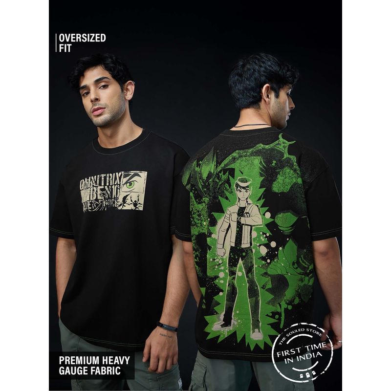 The Souled Store Official Ben 10 Alien Force: Cosmic Oversized T-Shirt (M)