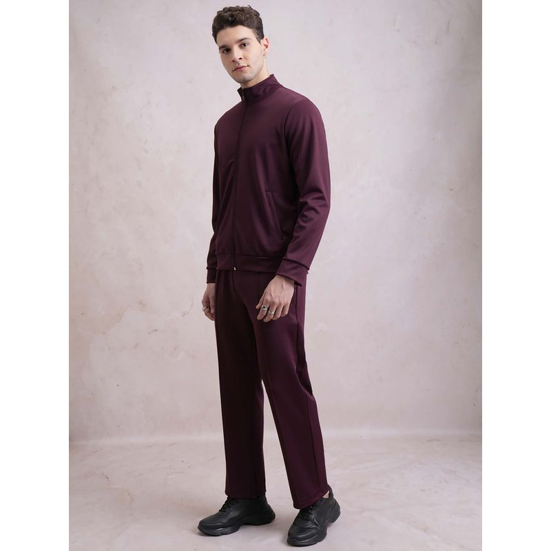 HIGHLANDER Wine Sweatshirt and Track Pant (Set of 2) (L)