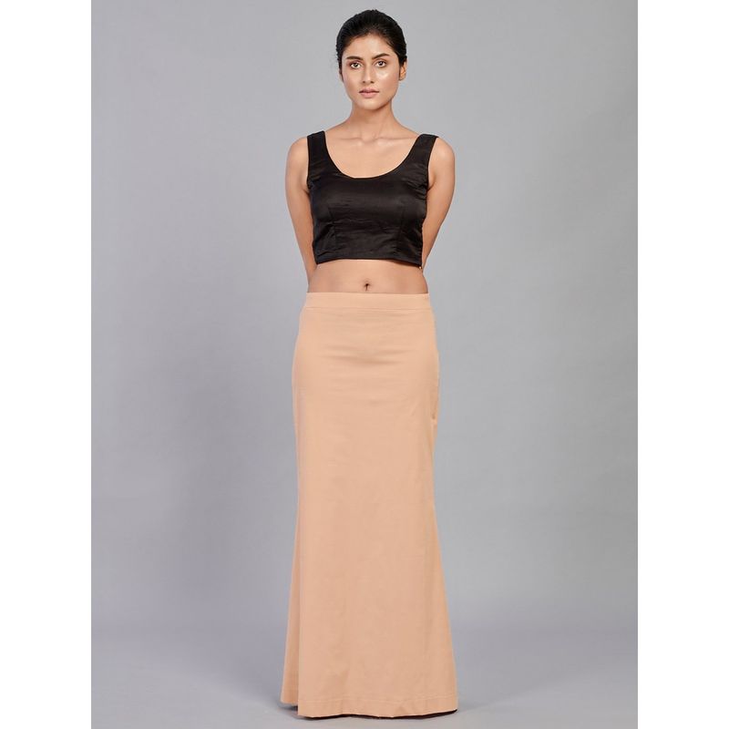 I AM BY DOLLYJAIN Cotton Lycra D'coat Beige (M)