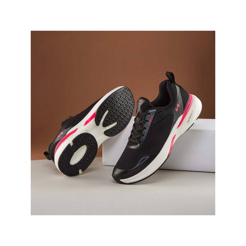 Campus SERA Women Black Running Shoes (UK 7)