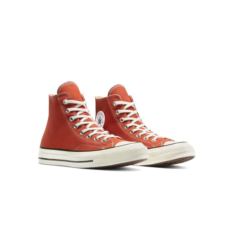Converse Unisex Chuck 70 High Top Orange Sneakers (UK 6)