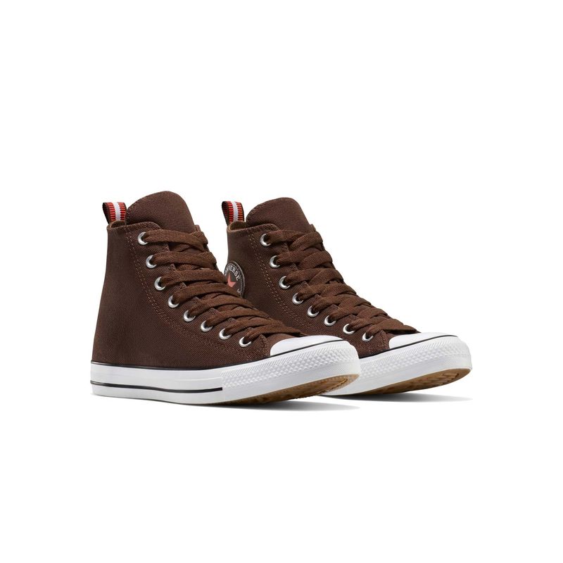 Converse Unisex Chuck Taylor All Star High Top Brown Sneakers (UK 8)