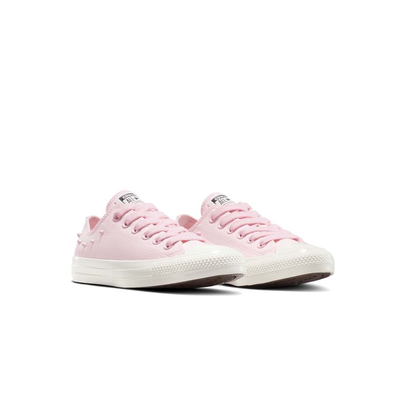 Converse Unisex Chuck Taylor All Star Spikes Low Top Pink Sneakers (UK 3)